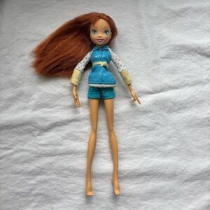 Winx Club Bloom Umbrella Doll Mattel Rainbow 2007 READ